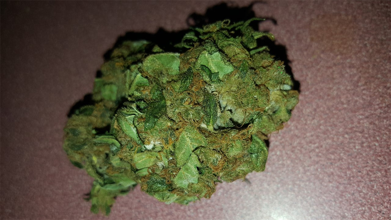 Alien Sour Apple marijuana strain flower with apple and citrus flavor and creative / energetic effects - Rare Harvest hybrid