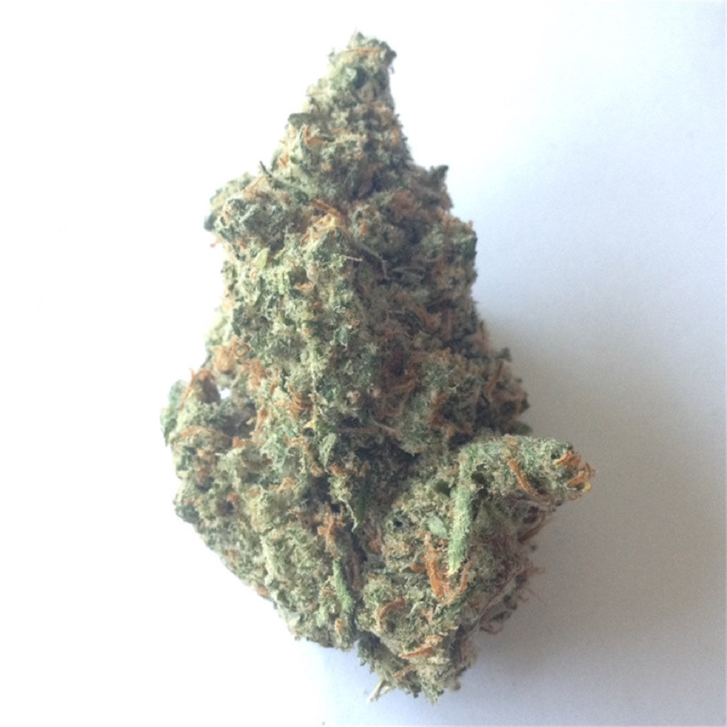 Apple Jack marijuana strain flower with apple and skunk flavor and focused / energetic effects - Rare Harvest hybrid