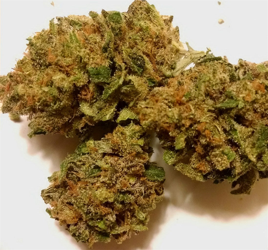 Black Magic Kush marijuana strain flower with berry and chemical flavor and sleepy / relaxed effects - Rare Harvest indica