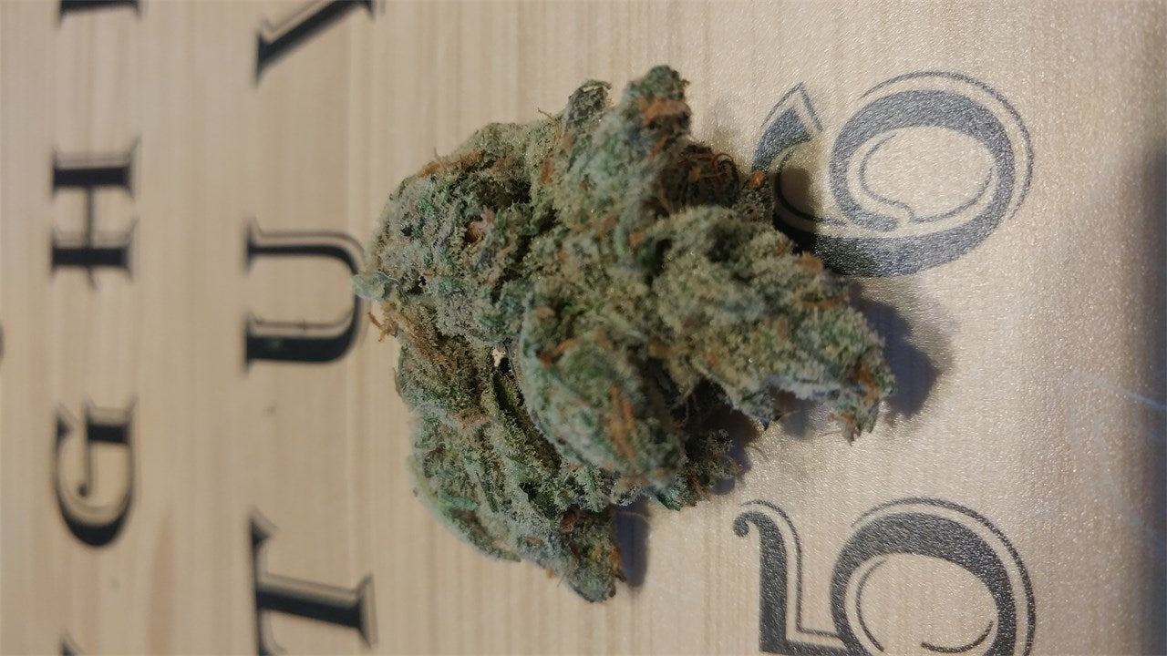 Blucifer marijuana strain flower with blueberry and berry flavor and uplifted / happy effects - Rare Harvest sativa