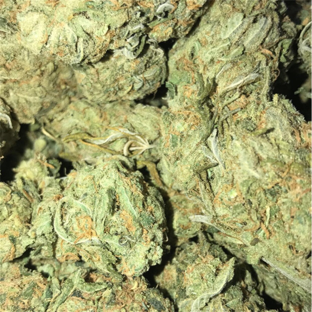 Blue Diamond marijuana strain flower with earthy and flowery flavor and sleepy / relaxed effects - Rare Harvest indica