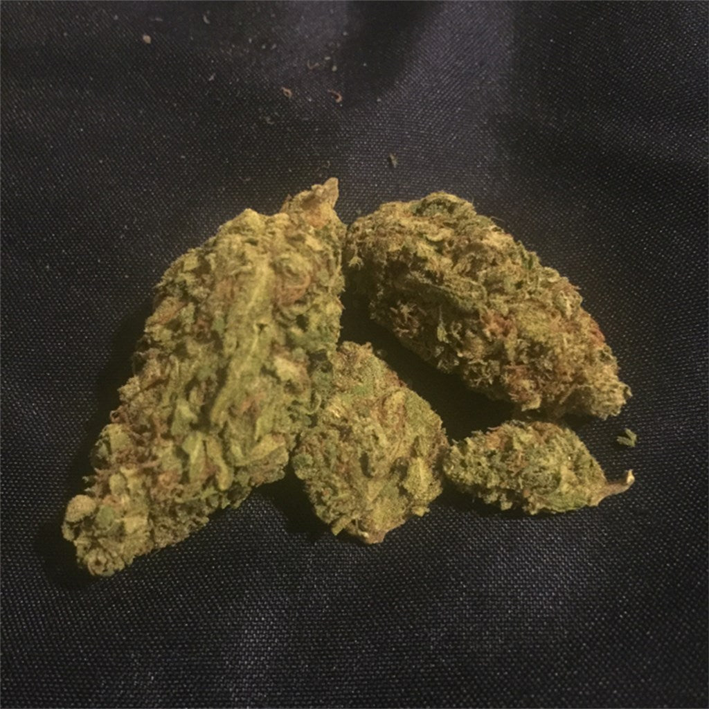 Blue Z marijuana strain flower with berry and flowery flavor and relaxed / sleepy effects - Rare Harvest indica