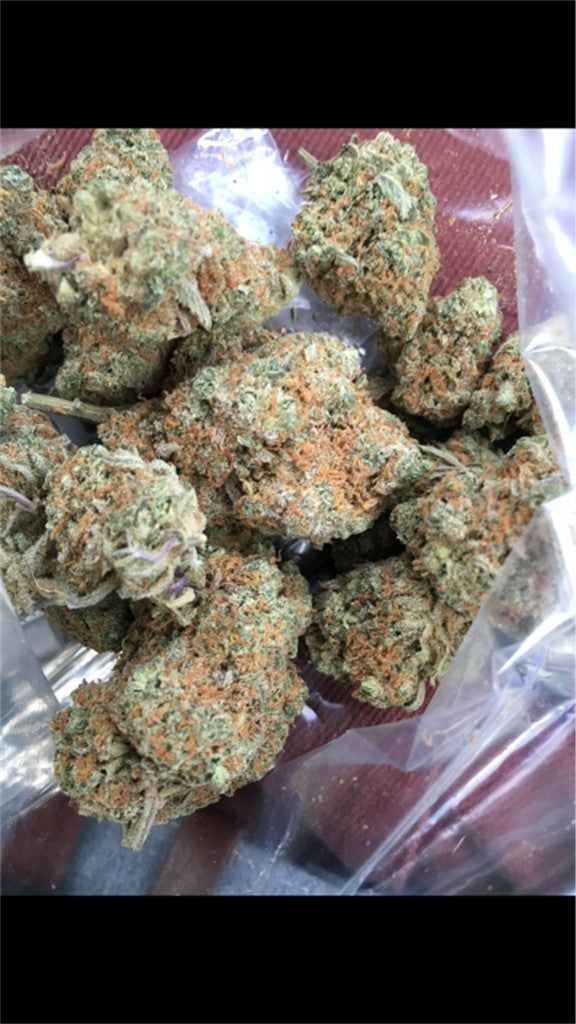 Brainstorm Haze marijuana strain flower with diesel and earthy flavor and creative / focused effects - Rare Harvest sativa