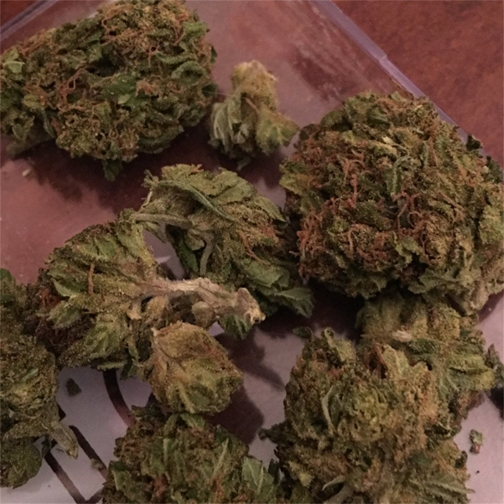 Bubba's Bitch marijuana strain flower with earthy and flowery flavor and uplifted / talkative effects - Rare Harvest indica