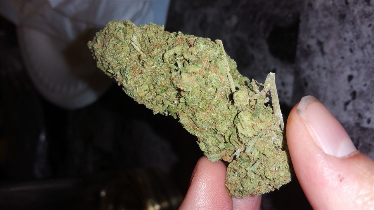 Crystalberry marijuana strain flower with blueberry and grape flavor and uplifted / aroused effects - Rare Harvest indica