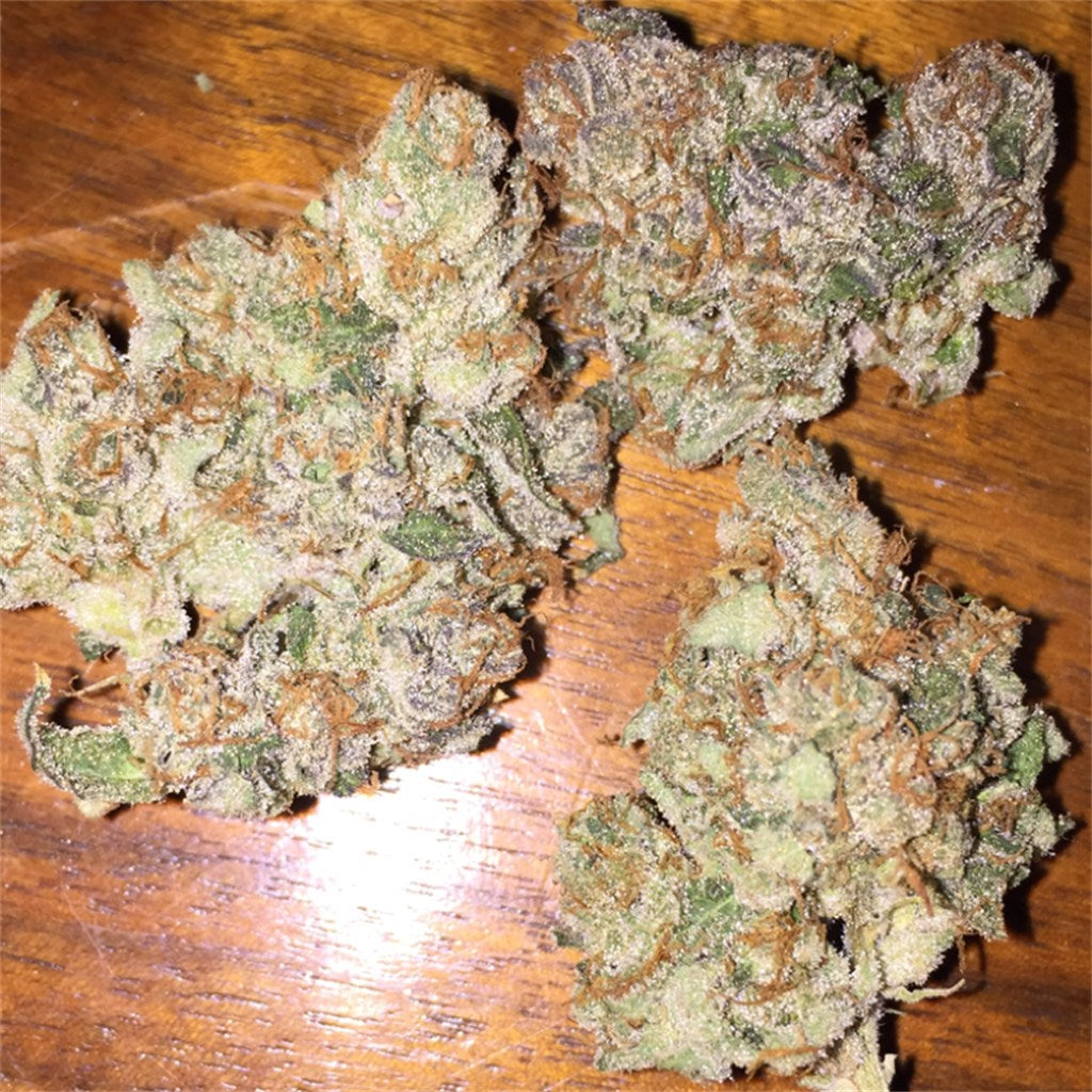 Frankenstein marijuana strain flower with earthy and rose flavor and sleepy / relaxed effects - Rare Harvest indica