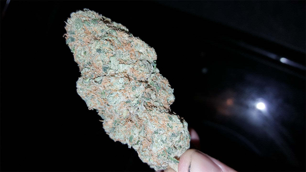 Gravity marijuana strain flower with rose and violet flavor and aroused / euphoric effects - Rare Harvest indica