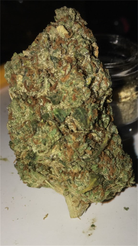 Gupta Kush marijuana strain flower with woody and sweet flavor and relaxed / happy effects - Rare Harvest hybrid