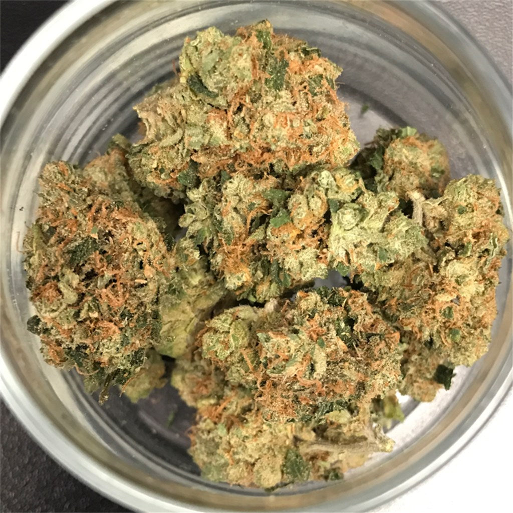 Hawaiian Snow marijuana strain flower with tropical and tree fruit flavor and giggly / energetic effects - Rare Harvest sativa