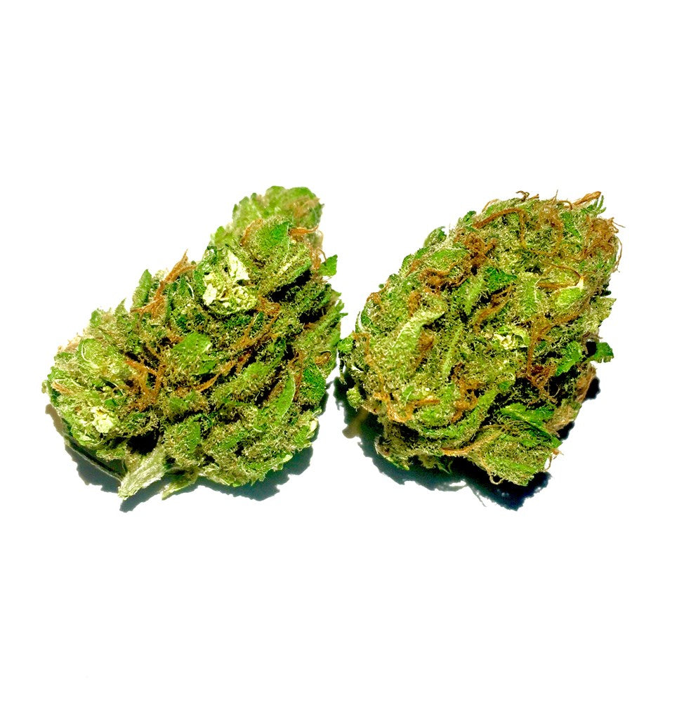 J1 marijuana strain flower with citrus and skunk flavor and energetic / focused effects - Rare Harvest hybrid