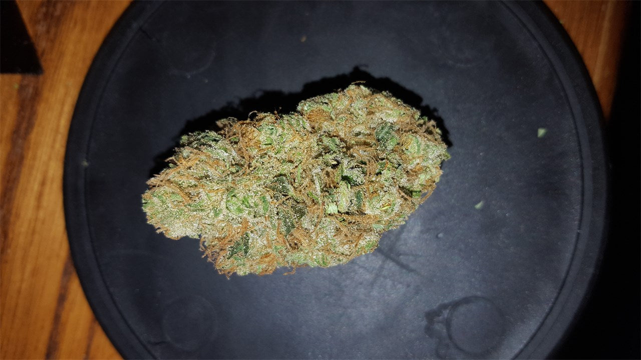 L'Eagle Eagle marijuana strain flower with pepper and strawberry flavor and energetic / talkative effects - Rare Harvest hybrid