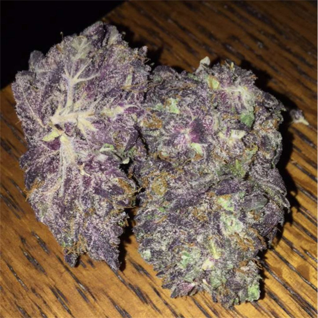 Legend OG marijuana strain flower with chemical and woody flavor and sleepy / relaxed effects - Rare Harvest indica