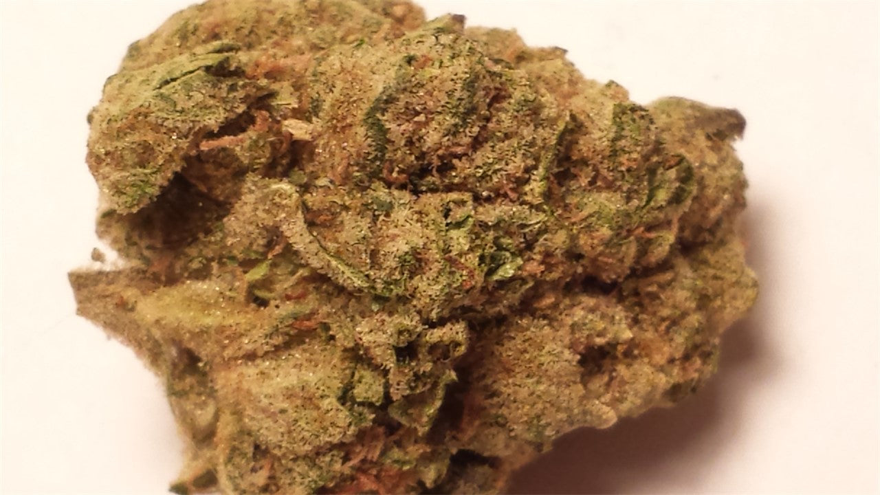 Mercury OG marijuana strain flower with pungent and rose flavor and tingly / giggly effects - Rare Harvest indica