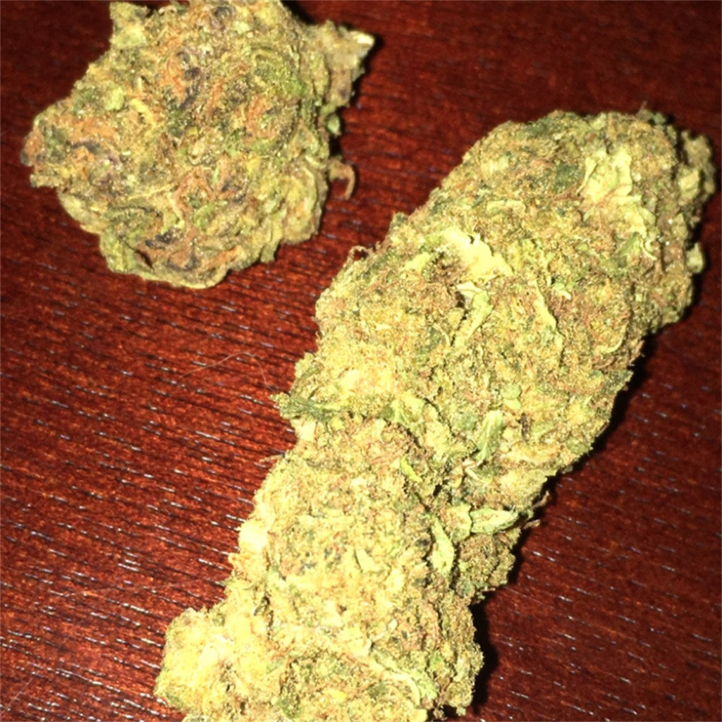 OG Chem marijuana strain flower with chemical and diesel flavor and creative / focused effects - Rare Harvest hybrid