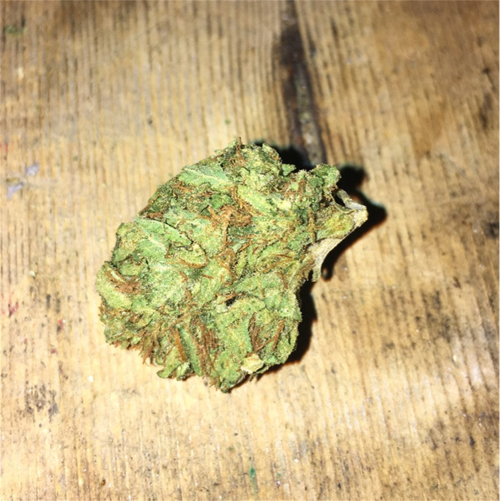 Outlaw marijuana strain flower with lemon and earthy flavor and aroused / focused effects - Rare Harvest sativa