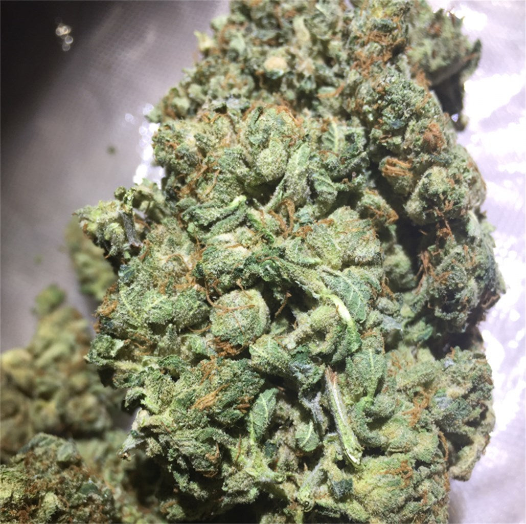 Pink Bubba marijuana strain flower with skunk and earthy flavor and sleepy / relaxed effects - Rare Harvest indica
