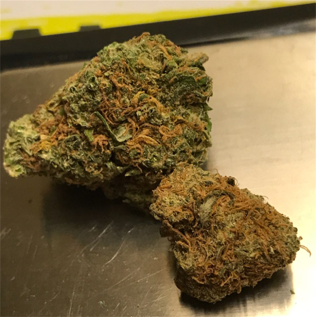 Raspberry Kush marijuana strain flower with berry and rose flavor and relaxed / sleepy effects - Rare Harvest indica