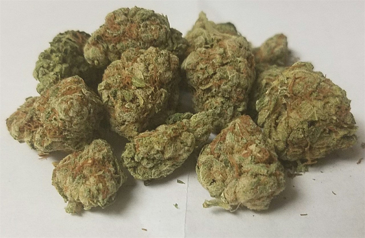 Red Headed Stranger marijuana strain flower with spicy/herbal and tobacco flavor and focused / energetic effects - Rare Harvest sativa