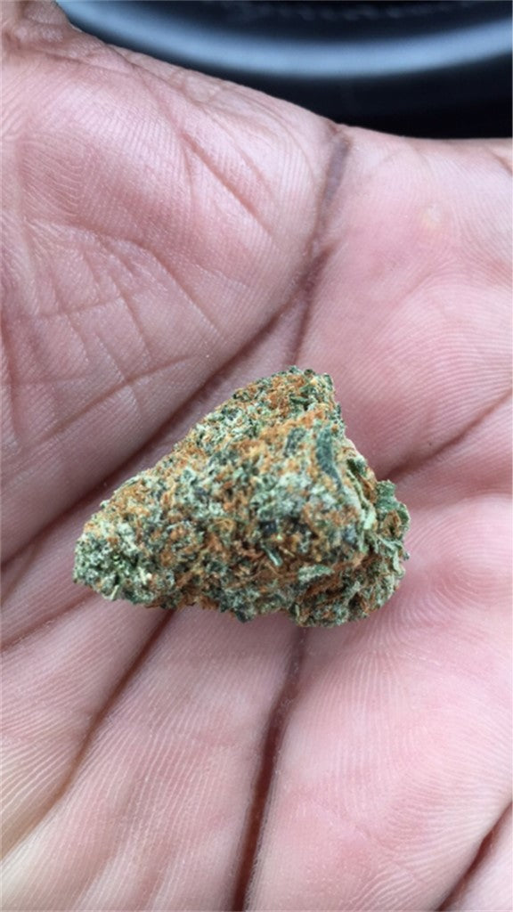 Redding OG marijuana strain flower and talkative / happy effects - Rare Harvest hybrid