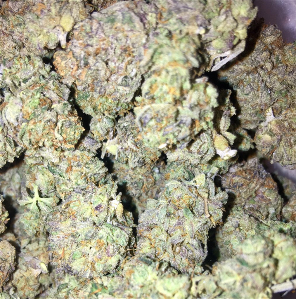 Royal Kush marijuana strain flower with skunk and earthy flavor and sleepy / relaxed effects - Rare Harvest hybrid