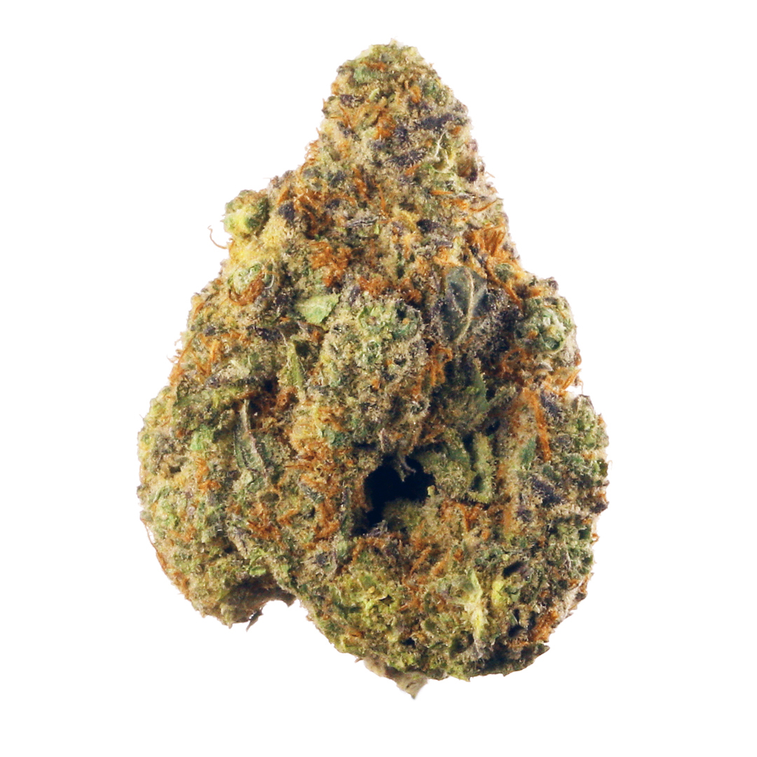 Zack's Cake marijuana strain flower with tobacco and chestnut flavor and relaxed / happy effects - Rare Harvest hybrid
