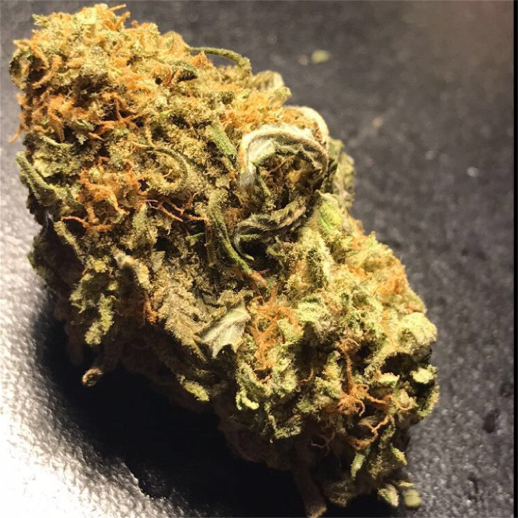 Tesla marijuana strain flower with pineapple and strawberry flavor and uplifted / energetic effects - Rare Harvest hybrid