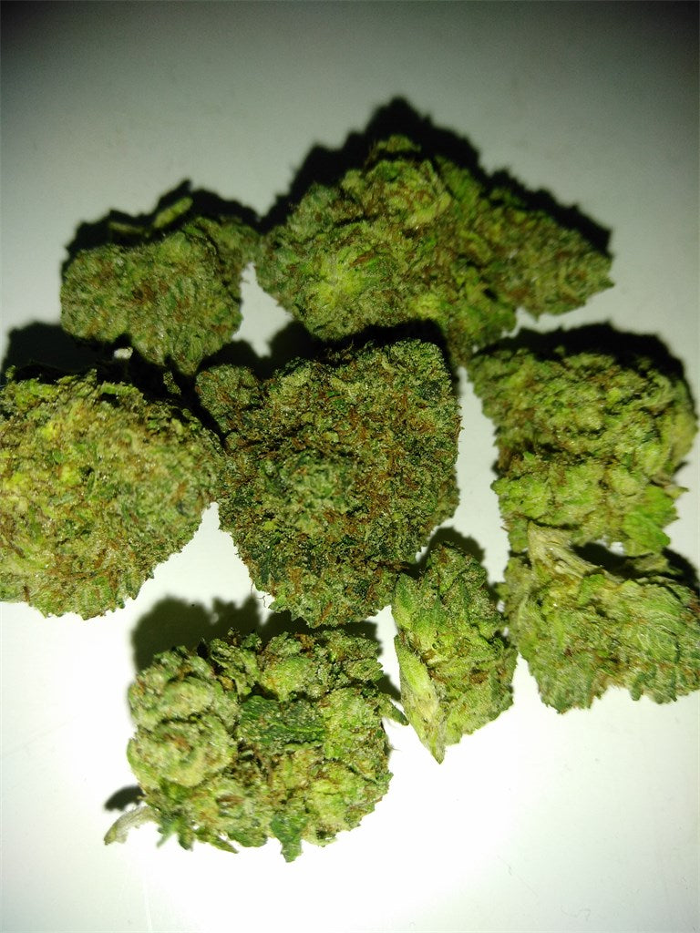 Yoda's Brain marijuana strain flower with pine and flowery flavor and sleepy / relaxed effects - Rare Harvest indica