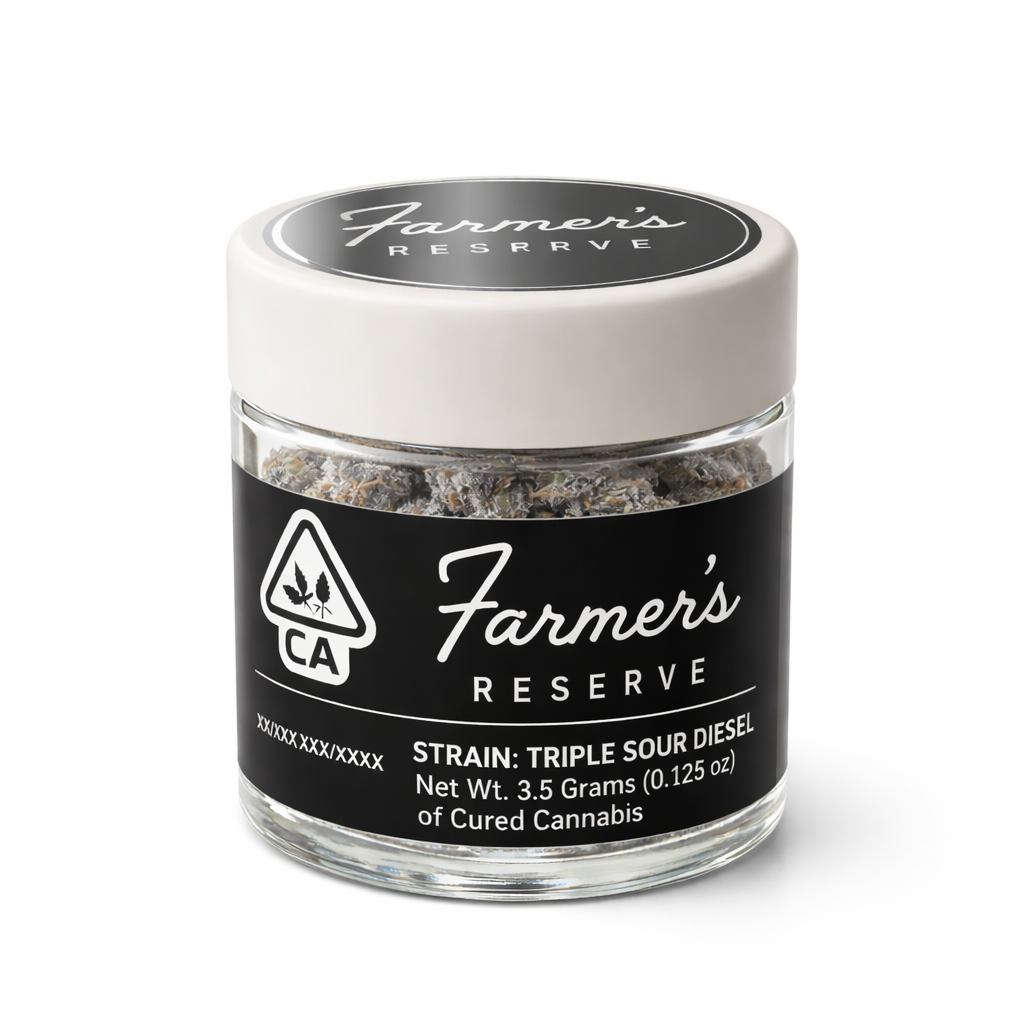Farmers Reserve Super Exotic Marijuana Jar