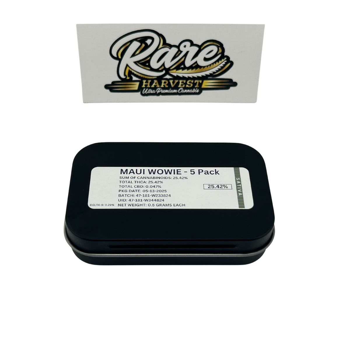 5 Pack Dogwalker Half Gram Pre-Rolls weed pre-roll detail shot