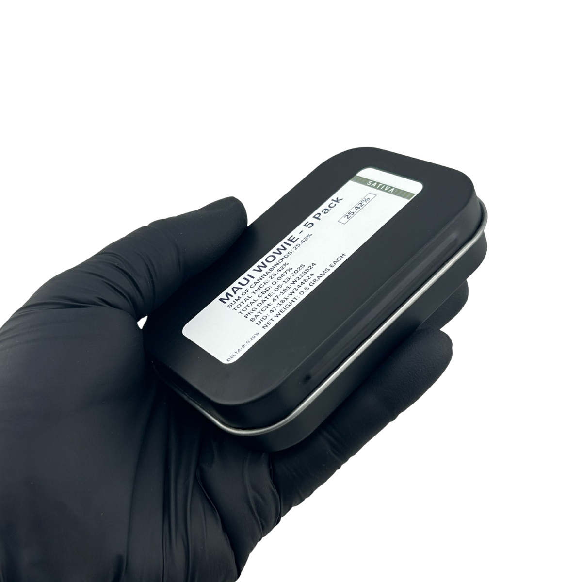 5 Pack Dogwalker Half Gram Pre-Rolls marijuana pre-roll close-up showing container