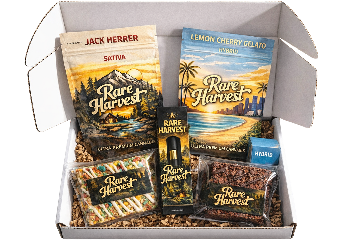 Rare Box - curated weed sample box by Rare Harvest