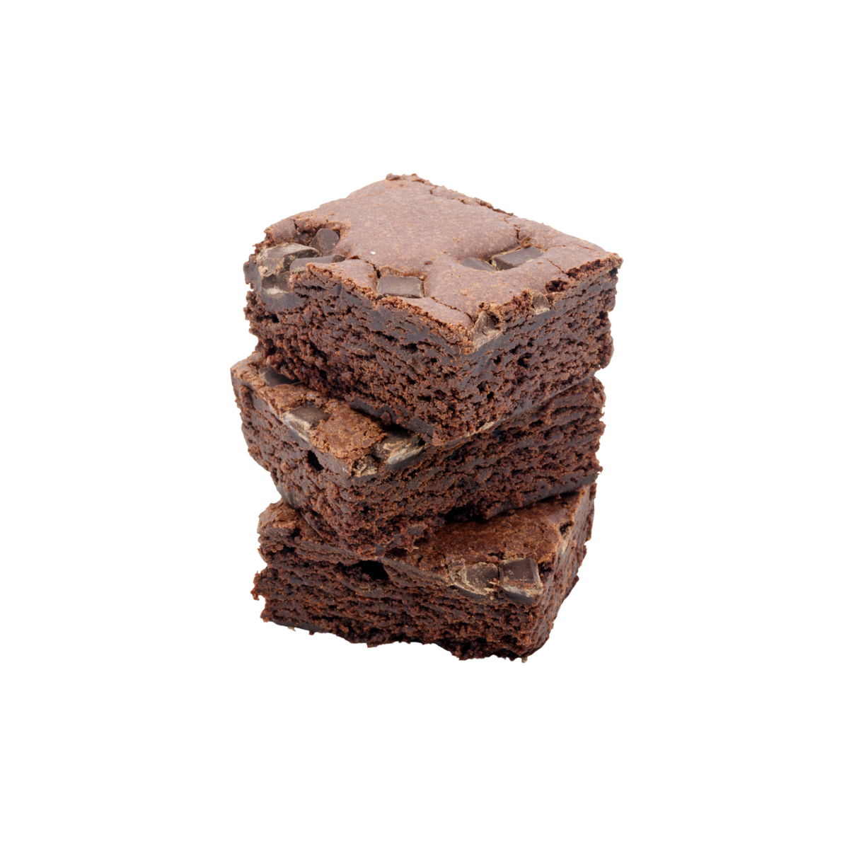 THC Brownie Bites weed edible close-up showing stack of brownies